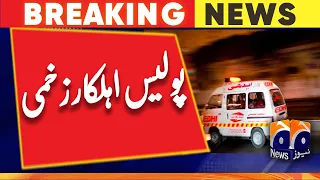 Karachi 2 Policeman injured in traffic accident