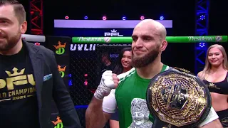 Movlid Khaybulaev Dominates Chris Wade to Claim Featherweight Title | Post Fight Interview