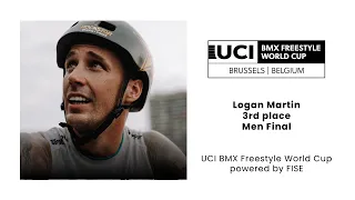 Logan Martin - 3rd place Men Final UCI BMX Freestyle Park Brussels