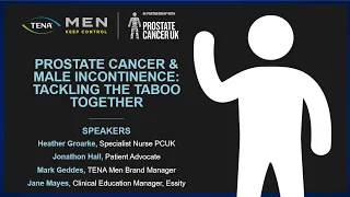 World Continence Week Webinar - Prostate Cancer & Male Incontinence: Tackling the taboo together