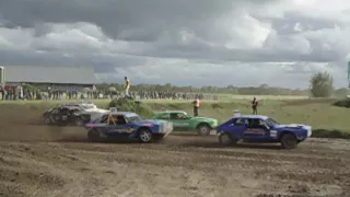 RaRaRacing Vrije Standaard Finale voor crash herstart NAC autocross Kollum Pinkstermaandag crash