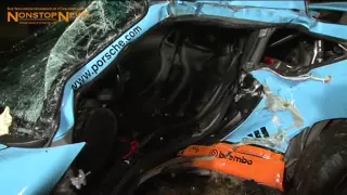 Porsche GT3 schleudert gegen Baum - Zwei Tote (14.3.2015)