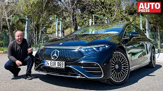 2022 Mercedes EQS test sürüşü |  Elektrikli S Serisi mi? | Sinan Sertoğlu