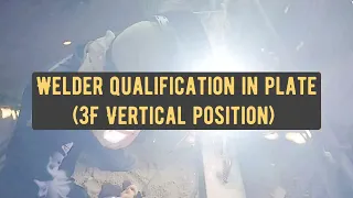 Welder qualification in fillet weld 3F vertical position | welder test | WQT