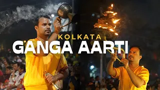 FULL GANGA AARTI KOLKATA | BABU GHAT AARTI | PRINCEP GHAT AARTI | River Ganges Hindu Worship Ritual