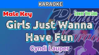 Girls Just Wanna Have Fun by Cyndi Lauper (Karaoke : Male Key : Lower Version)