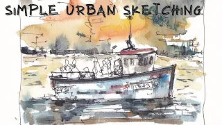 Sketch a Boat in 10 Minutes - Urban Sketching Tutorials