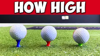 How HIGH Should You Tee The Ball On Par 3's?