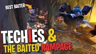 Techies and the Baited RAMPAGE - DotA 2 Funny Moments