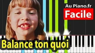 Angèle Balance ton quoi Piano Facile Karaoké Paroles