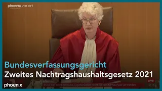 Urteil des Bundesverfassungsgerichts zu „Zweites Nachtragshaushaltsgesetz 2021“ am 15.11.23