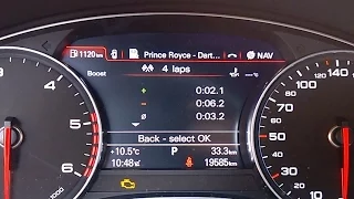 Audi A6, MY2015 - lap timer and oil temperature activation - vključitev štoparice