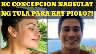 KC CONCEPCION NAGSULAT NG TULA PRA KAY PIOLO?!