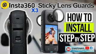 How To Install Sticky Lens Guard Insta360 X3