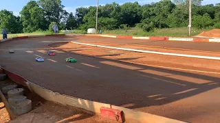 RC Dirt Oval Racing - SR10 Class - Battlefield Raceway