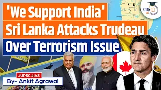 Sri Lankan Envoy Milinda Moragoda Supports India in India-Canada Row | UPSC