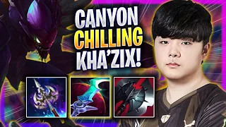 CANYON CHILLING WITH KHA'ZIX! - GEN Canyon Plays Kha'zix JUNGLE vs Lee Sin! | Season 2024