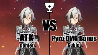 Arlecchino ATK Goblet vs Pyro Goblet - Genshin impact 4.6