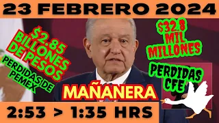 💩🐣👶 AMLITO | Mañanera *Viernes 23 de febrero 2024* | El gansito veloz 2:53 a 1:35.