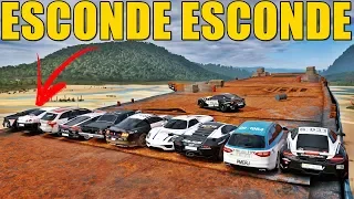 ESCONDE ESCONDE NA PRAIA ABANDONADA COM OS CARROS DA POLICIA - FORZA HORIZON 3 - GAMEPLAY