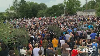 About 3,000 people protest police brutality, racial injustice in San Marco