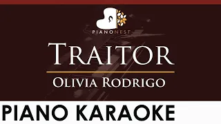 Olivia Rodrigo - Traitor - HIGHER Key (Piano Karaoke Instrumental)