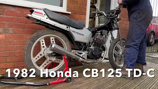 Honda Super Dream CB125 T first start in 18 years, 125cc