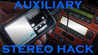 How to Add AUX to an Old Car Stereo for $2