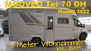 Wohnmobil Tipp 2022 ✌ MOOVEO Tei 70 DH Das Wohnraumwunder unter 7 Meter💖Unsere Roomtour👌