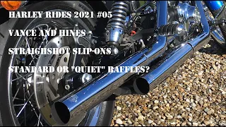 Harley Rides #05 ~ Vance and Hines Straightshot Baffles - Standard or "Quiet"?