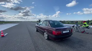 Audi 80 B3 V8 4.2T 940hp single best run