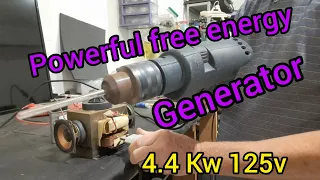 Free energy project with a micro wave oven transformer and strong magnets.
