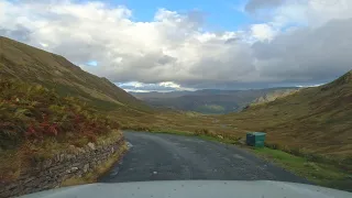 4K Drive Along the Honister Pass, Buttermere Lake to Keswick, English Countryside