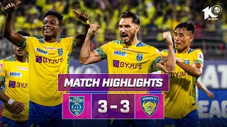 Match Highlights | Kerala Blasters FC 3-3 Chennaiyin FC | MW 8 | ISL 2023-24