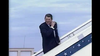 President Reagan's Air Force One Arrival-Departure in Arizona and California on August 10, 1982