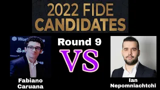 Caruana VS Nepomniachtchi | MISSED WIN | FIDE Candidates Tournament 2022 Round 9 #candidates2022