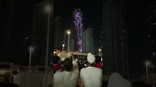 Dubai New Year Fireworks at Burj Khalifa