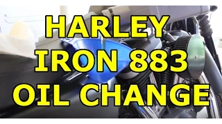 [HOW TO] Change the Oil on a Harley Davidson Iron 883 Sportster (Easy - DIY)