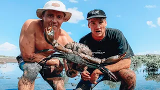 Barehand Monster Mud Crab Hunt with Nick Fry