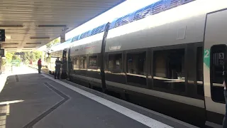 エクサン＝プロヴァンス駅を発車するフランス国鉄TER （地域圏急行）17419列車