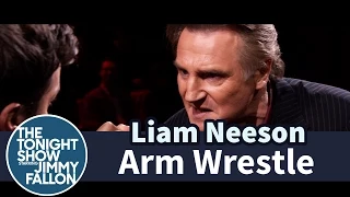 Jimmy Fallon and Liam Neeson Arm Wrestle