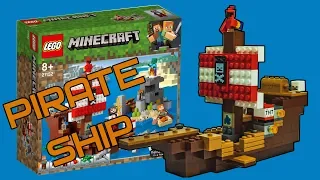 LEGO Minecraft The Pirate Ship 21152 set 2019 Review Stop Motion Unboxing