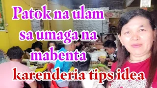 Patok na ulam sa umaga magkano ang kita? # Karenderia tips idea