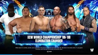 WWE 2K24 - | 6- MAN ELIMINATION CHAMBER MATCH | FOR ECW WORLD CHAMPIONSHIP | PS5
