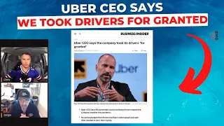 UBER CEO Says "Took Drivers For Granted"