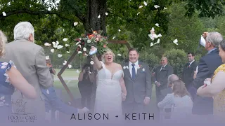 Alison + Keith ⎢ They Finally Did It! ⎜ Food + Cake Wedding Films