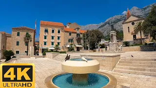 A walk through the old town [Walking Tour 4K HDR] [CROATIA MAKARSKA 🏖️]