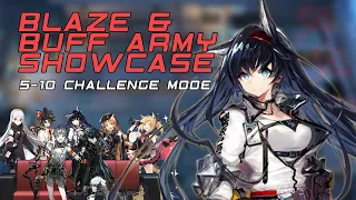 [Arknights] Blaze + Buff Army Showcase (5-10 Challenge Mode)