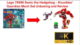 Lego 76996 Sonic the Hedgehog - Knuckles’ Guardian Mech Set Unboxing and Review