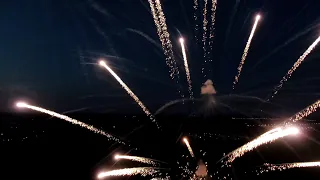 Fireworks, quadrocopter mavic 2 zoom / Салют с квадрокоптера mavic 2 zoom / День России, Кашира